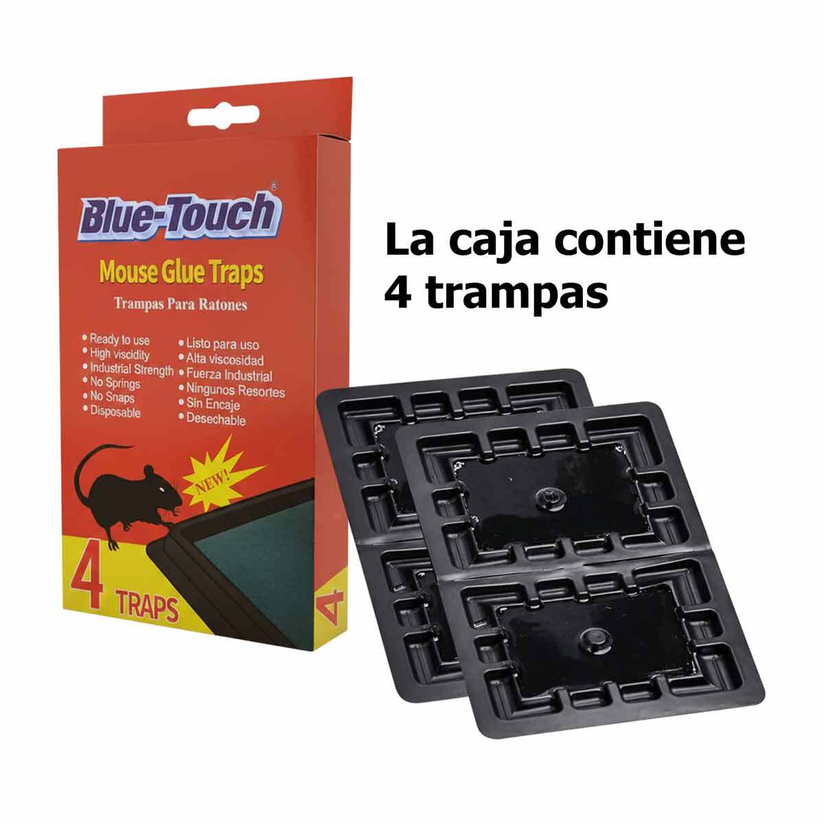 12 Cajas De Pegamento Para Ratones Con 4 Trampas C/U Bluetouch BLUETOUCH Ferreabasto