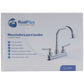 Mezcladora Para Lavabo Con Cubierta Y Manerales De ABS 4" Cuello Acero Inoxidable Roalflux