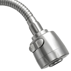Mezcladora Para Fregadero 8" Cubierta Y Cuello Flexible De Acero Inoxidable Roalflux