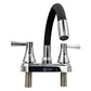 Mezcladora Para Lavabo 4" Con Cubierta Y Manerales Cuerpo Acero Inoxidable Roalflux