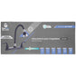 Mezcladora Para Fregadero 8" Cuerpo De Acero Inoxidable Acabado Negro Roalflux