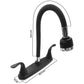 Mezcladora Para Fregadero 8" Cuerpo De Acero Inoxidable Acabado Negro Roalflux