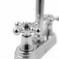 Mezcladora Para Lavabo 4" Con Cubierta Y Manerales Cuerpo Acero Inoxidable Roalflux