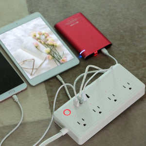 Multicontacto Inteligente WiFi Puertos USB Compatible Alexa Google LUMMA Ferreabasto
