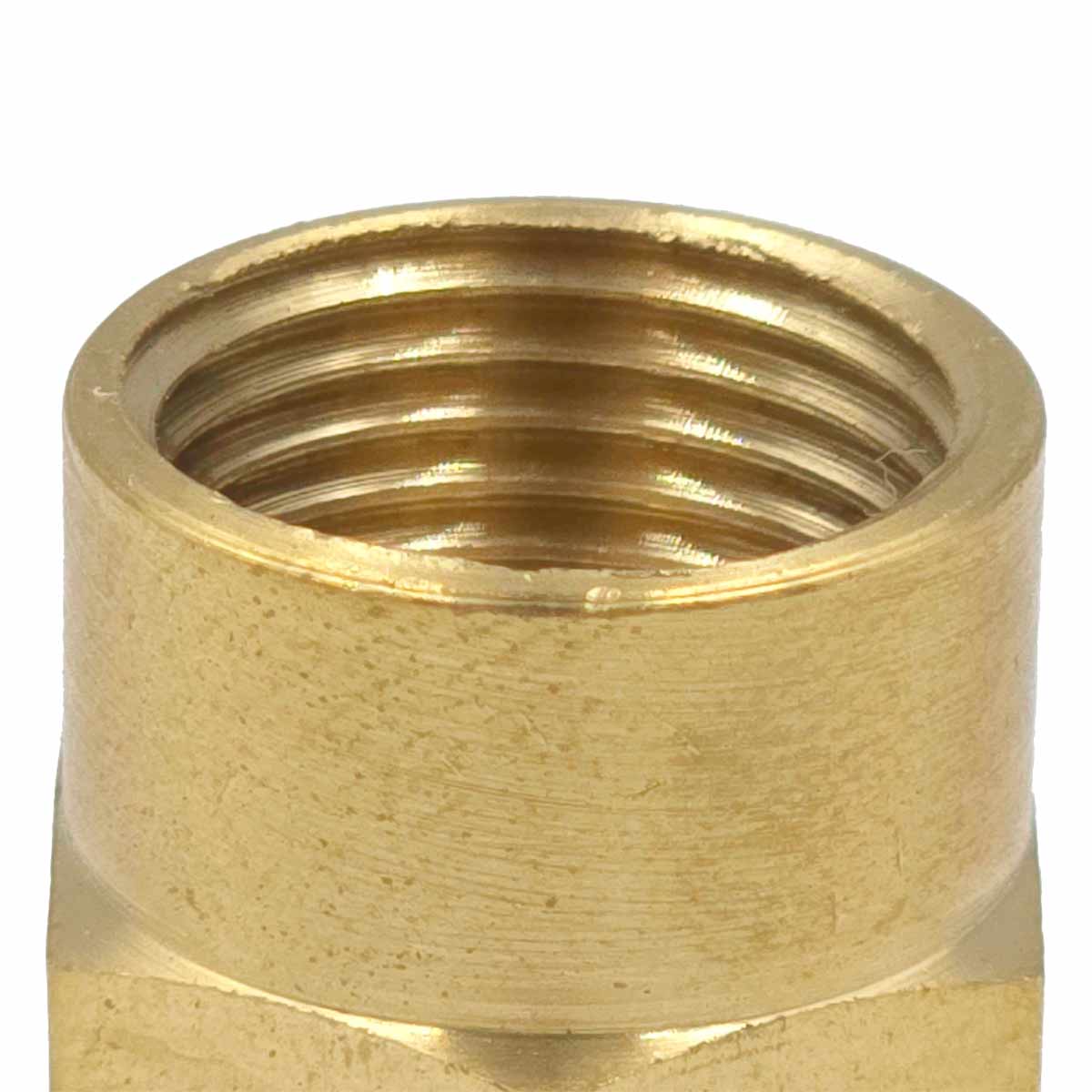 5 Pzs Niple Campana Conexion De Laton Para Gas 3/8" X 3/8" Ferreabasto Ferreabasto