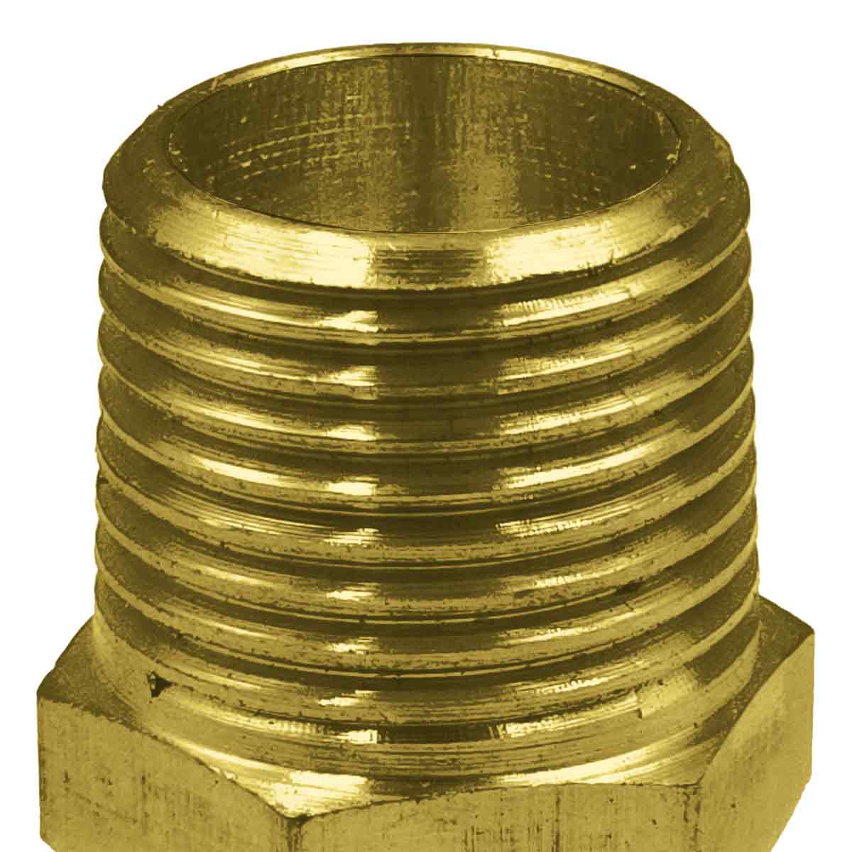 5 Pzs Niple Terminal Conexion De Laton Para Gas 3/8" X 3/8" CNX Ferreabasto