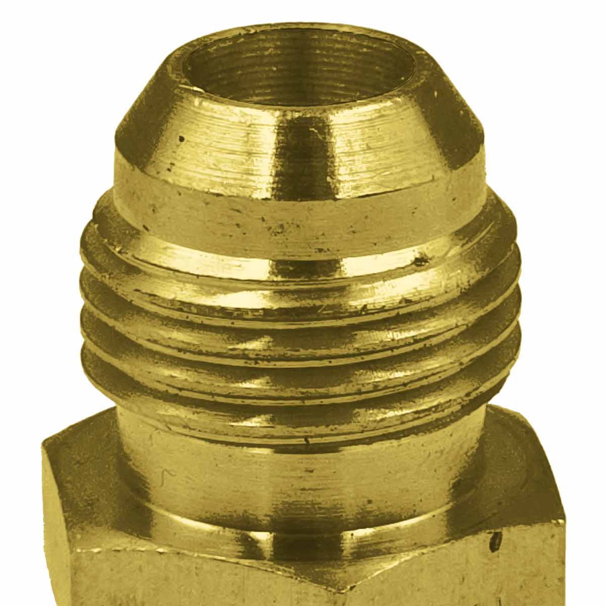 5 Pzs Niple Terminal Conexion De Laton Para Gas 3/8" X 3/8" CNX Ferreabasto