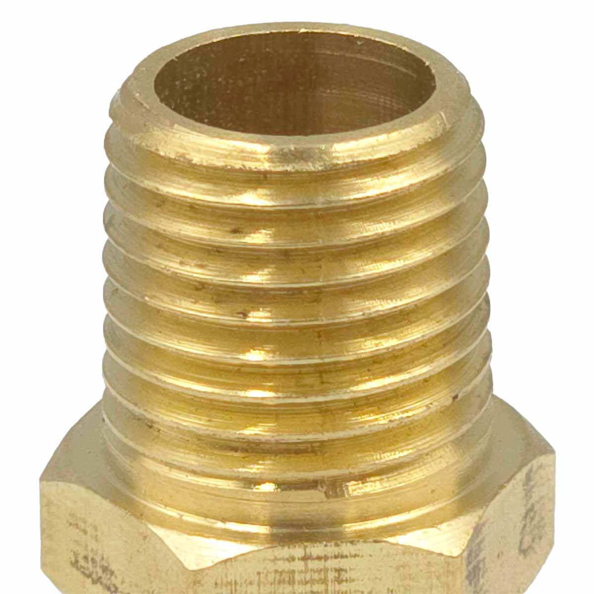 5 Pzs Niple Terminal Conexion De Laton Para Gas 3/8" X 1/4" Ferreabasto Ferreabasto