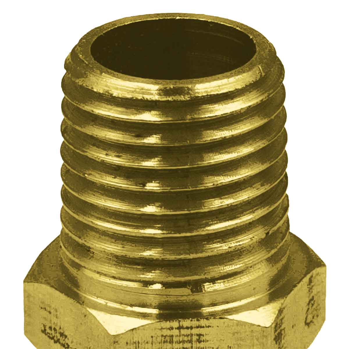 5 Pzs Niple Terminal Conexion De Laton Para Gas 3/8" X 1/4" CNX Ferreabasto