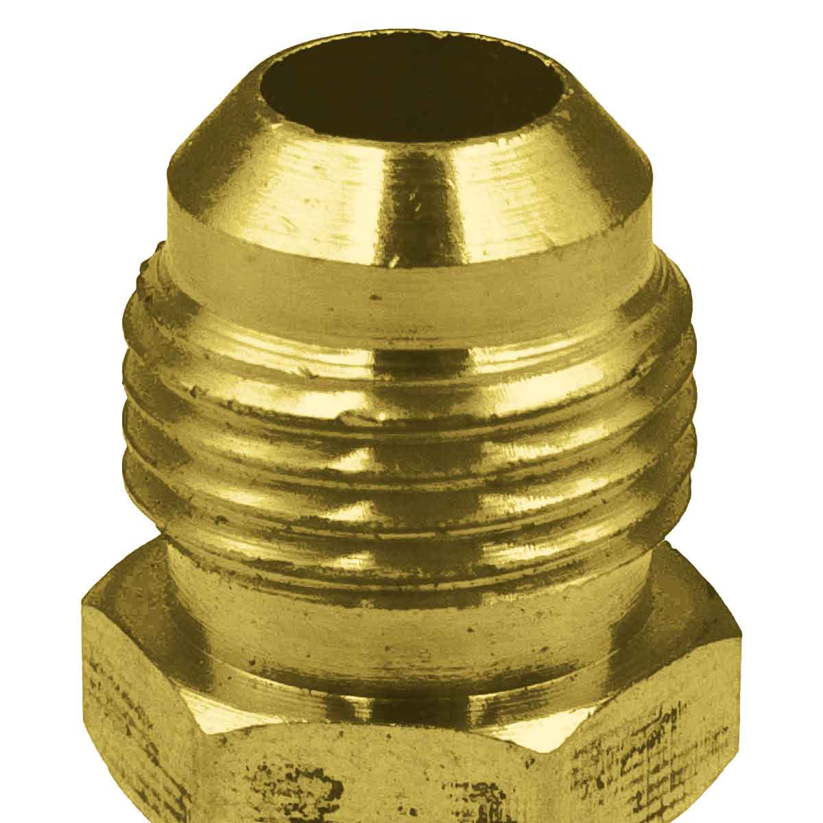 5 Pzs Niple Terminal Conexion De Laton Para Gas 3/8" X 1/4" CNX Ferreabasto
