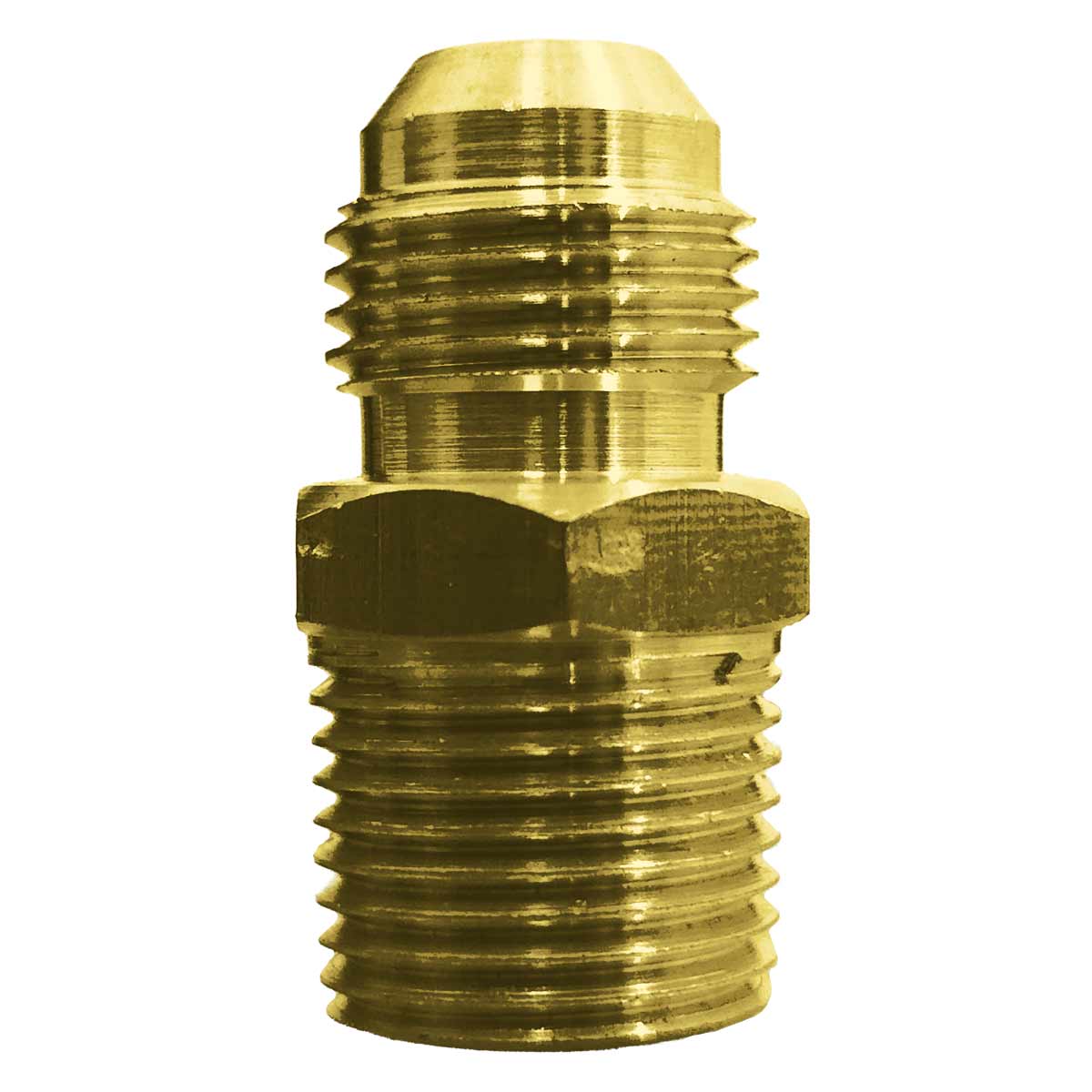 10 Pzs Niple Terminal Conexion De Laton Para Gas 3/8" X 3/8" CNX Ferreabasto