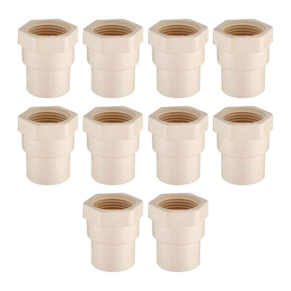 Adaptador Conector Hembra Cpvc Con Empaque 3/4 Cnx 10 Piezas Ferreabasto Ferreabasto