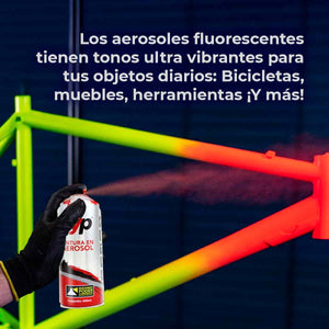 Pintura Aerosol Esmalte Fluorescente Azul Y Violeta 400ML BYP
