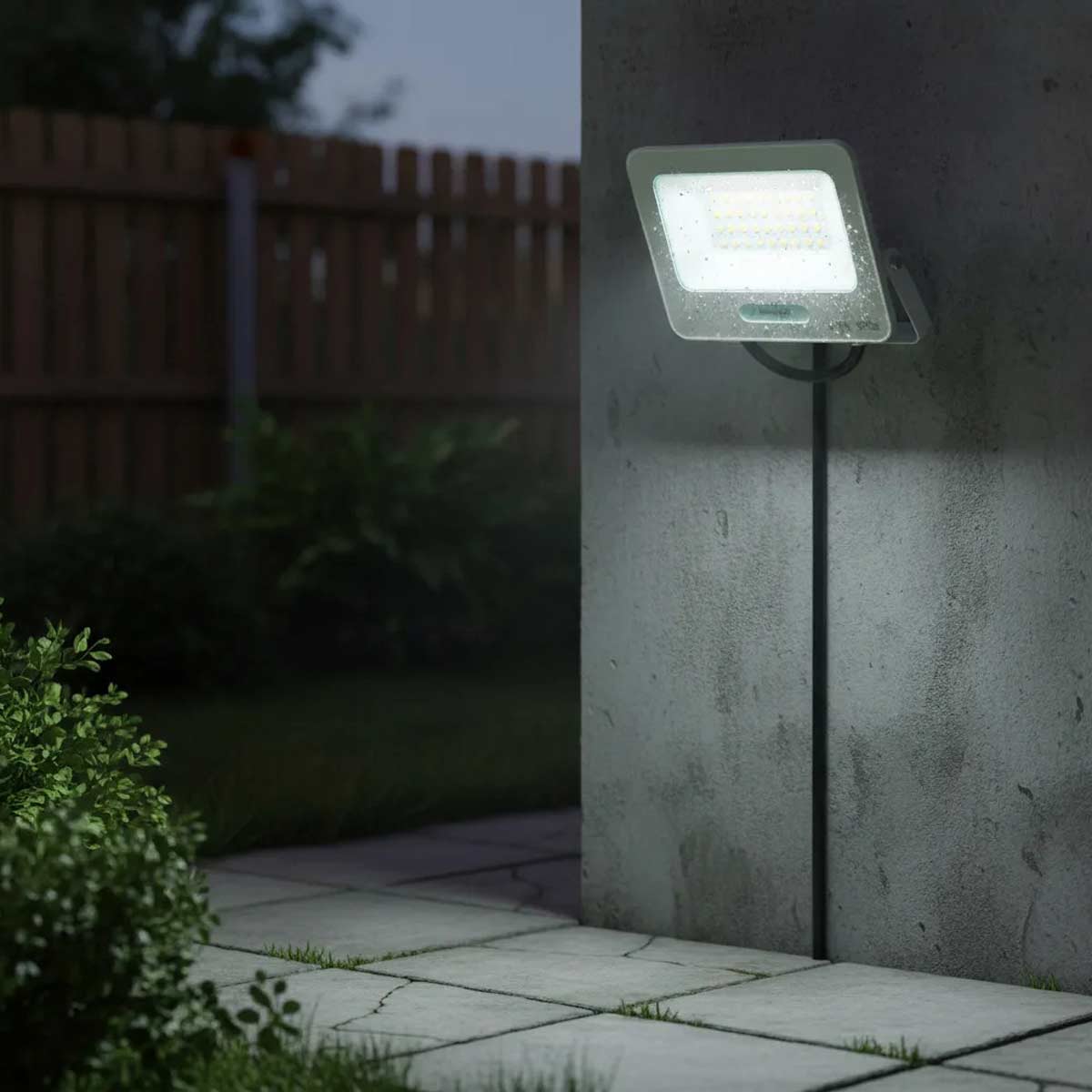 Lampara Reflector Led Exterior 30W 6500K Luz De Dia Blanco BOOMER Ferreabasto