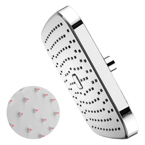 Regadera Push Cuadrada De 8" Cuerpo ABS Cromado Roalflux