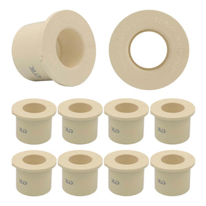 10 Pzs Reducción Bushing De Cpvc 1 1/4 X 3/4 Pulgadas Crema CNX Ferreabasto