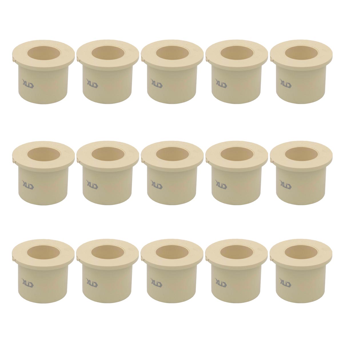 15 Pzs Reducción Bushing De Cpvc 1 1/4 X 3/4 Pulgadas Crema CNX Ferreabasto