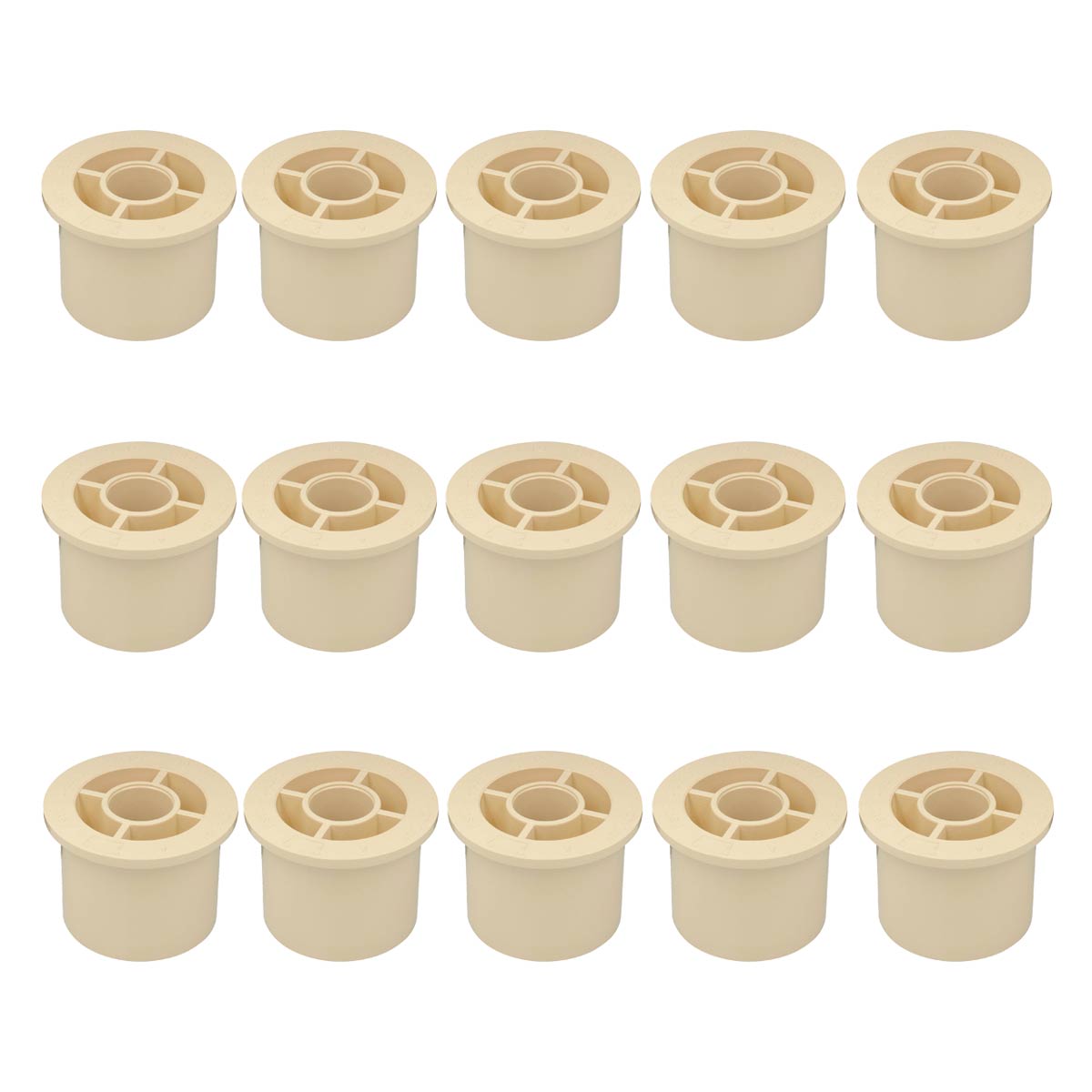 15 Pzs Reduccion Bushing De Cpvc 1 1/2 X 1/2 Pulgada Crema CNX Ferreabasto