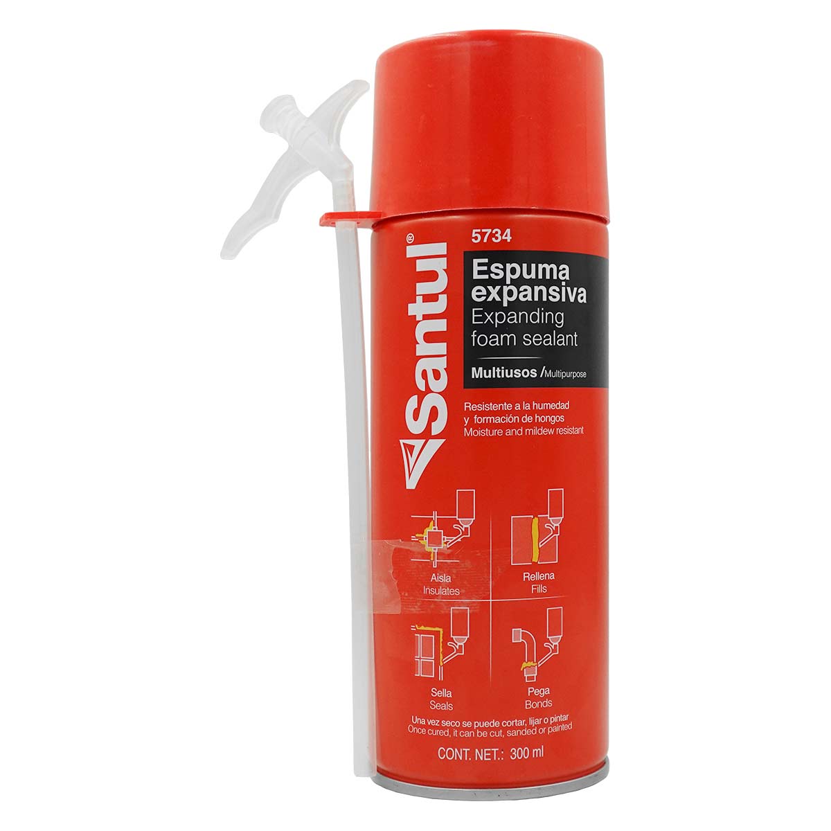 Espuma Sellador De Poliuretano Expansiva Multiusos 300ml