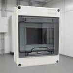 Caja Sobreponer Riel Policarbonato 4-5 Ventanas 240V 100A 60Hz