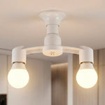 Lampara Socket Doble Dirigible 1 A 2 Focos E27