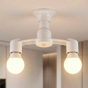 Lampara Socket Doble Dirigible 1 A 2 Focos E27