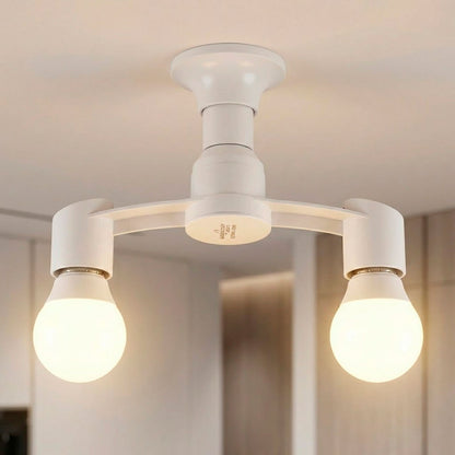 Lampara Socket Doble Dirigible 1 A 2 Focos E27