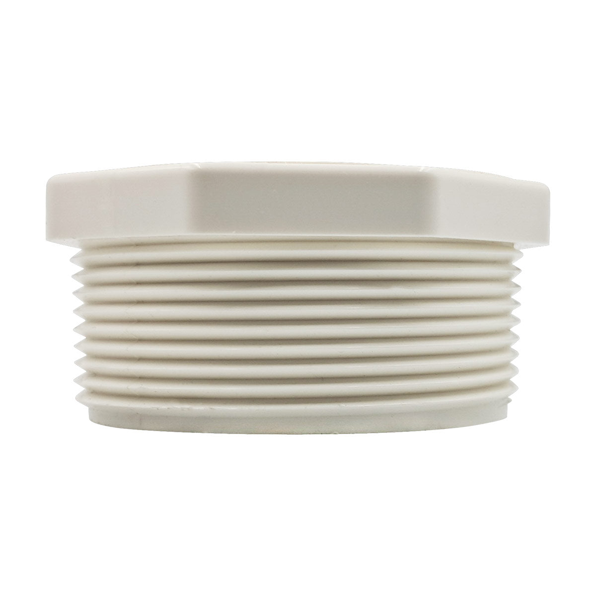 Tapon Macho Roscado De PVC 2 Pulgadas Cedula 40