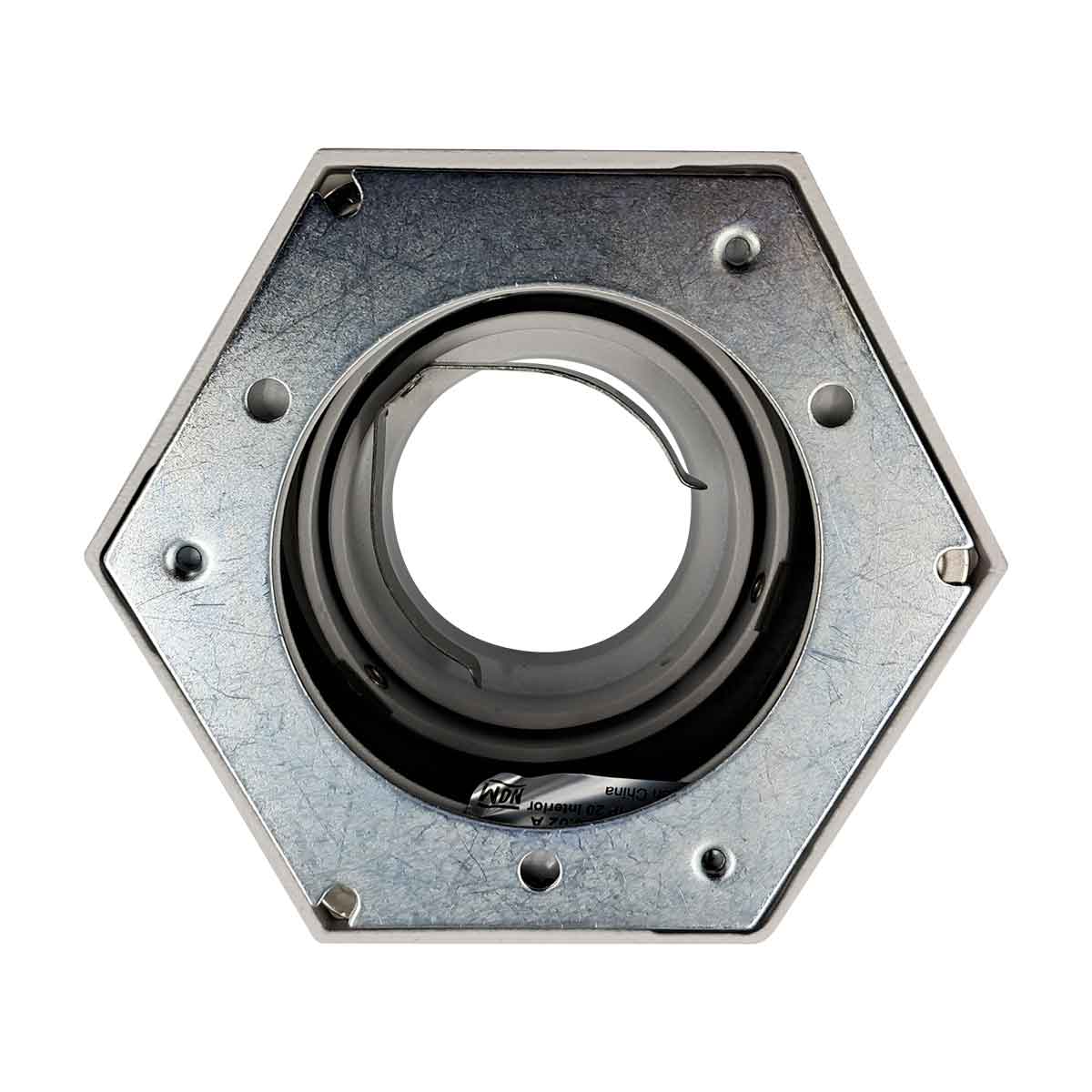 Lampara Sobreponer Blanco Hexa M Con Iman Base Gu10 Y Mr16