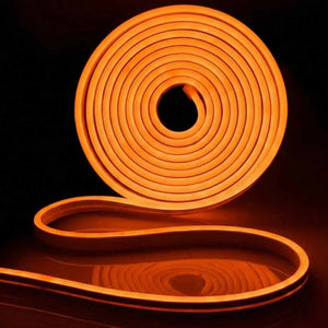 Tira Led Neon Flexible 5M Sumergible Sin Fuente Naranja