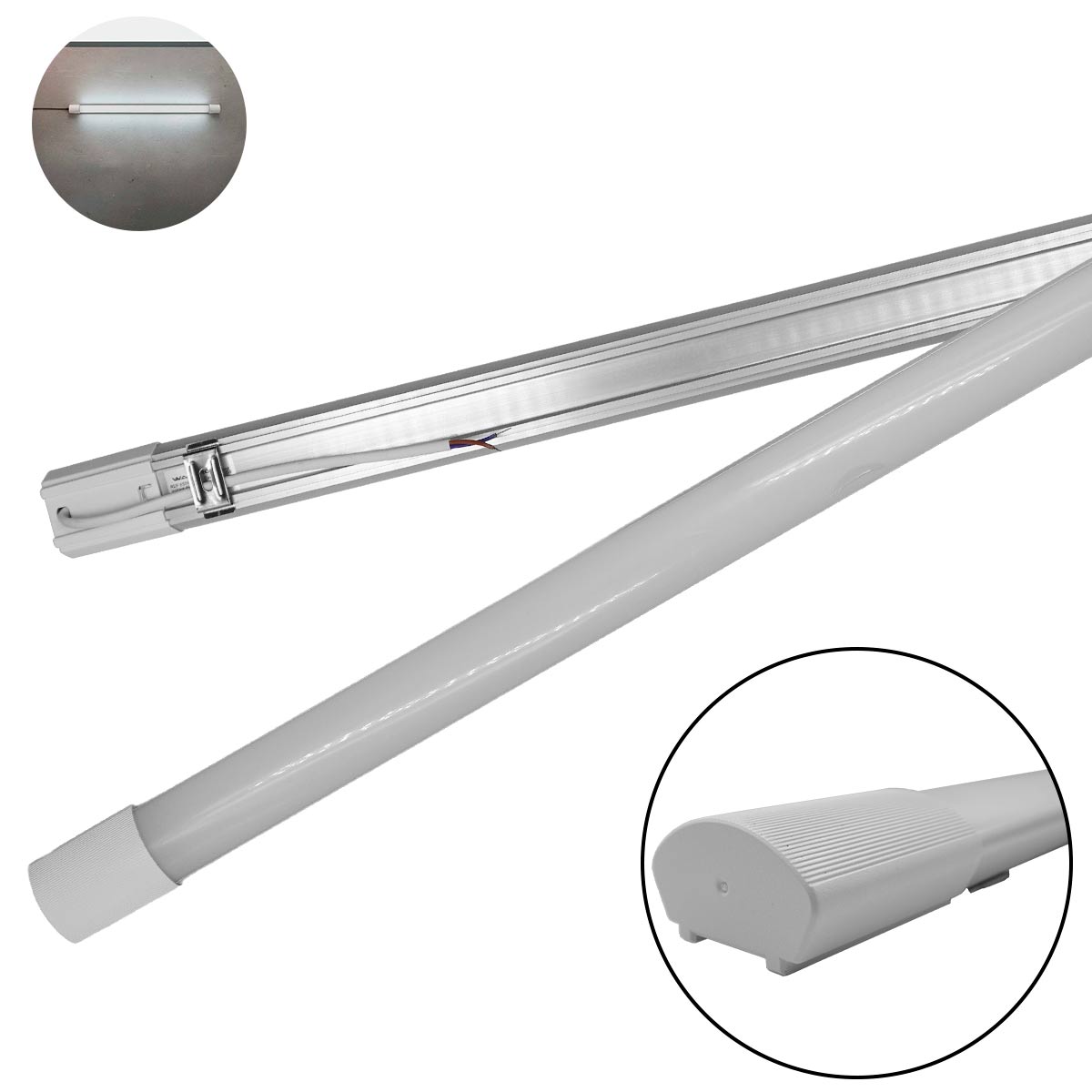 Tubo LED Regleta T5 20W 6500K (Luz Fria) 0.6M