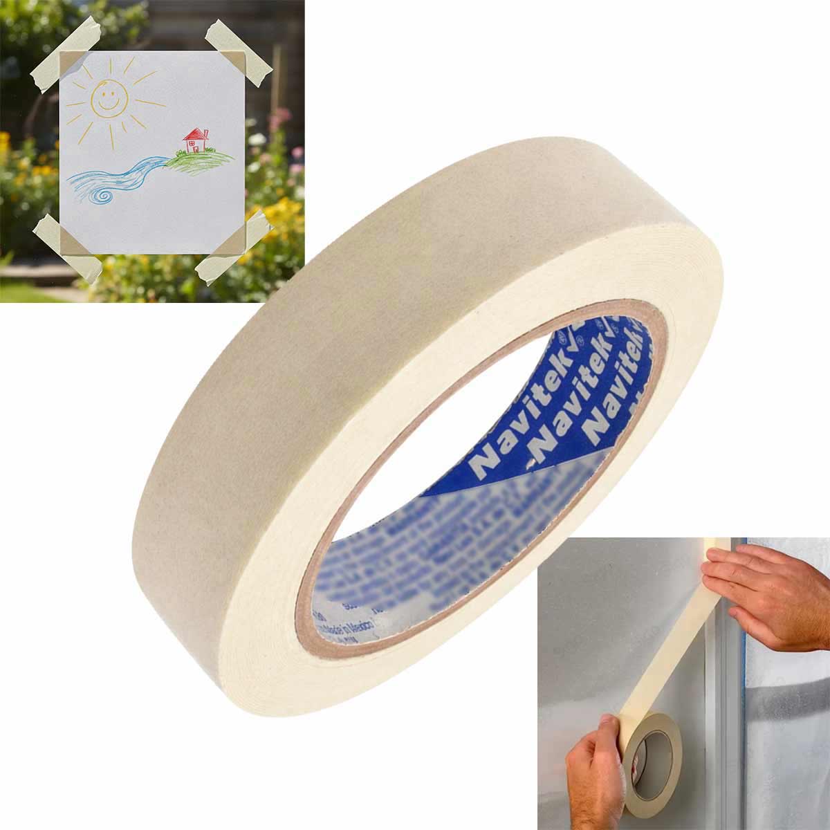 Masking Tape Uso General 125 24mm x 50m Natural Navitek NAVITEK Ferreabasto