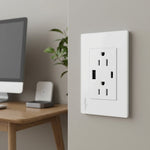 Placa Armada Con 2 Contactos Y Entrada De USB Y Tipo C WANERGY Ferreabasto