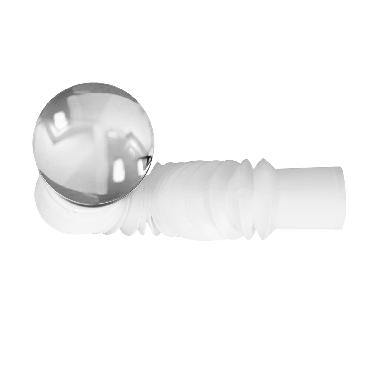 Cespol Flexible Para Lavabo Tipo P C/ Boton Push Ext 55cm