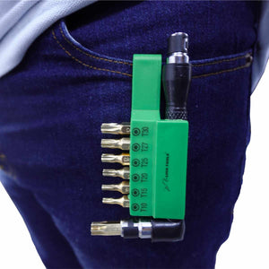Puntas Tamper Juego De 9 Pzs Para Destornillador Con Clip