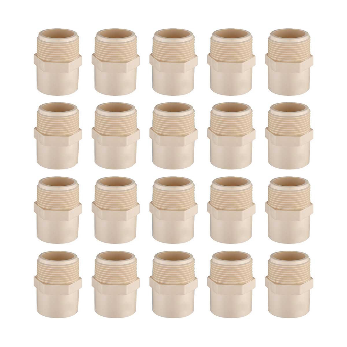 Adaptador Conector Macho Cpvc 3/4 Cnx 20 Piezas CNX Ferreabasto