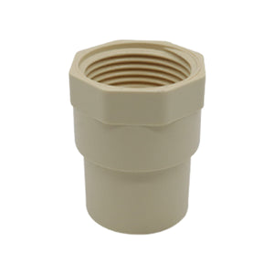 10 Pzs Adaptador Hembra De Cpvc Con Empaque 1 1/4 Pulg Crema CNX Ferreabasto