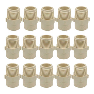 15 Pzs Adaptador Macho De Cpvc 1 1/4 Pulg Color Crema Ferreabasto Ferreabasto