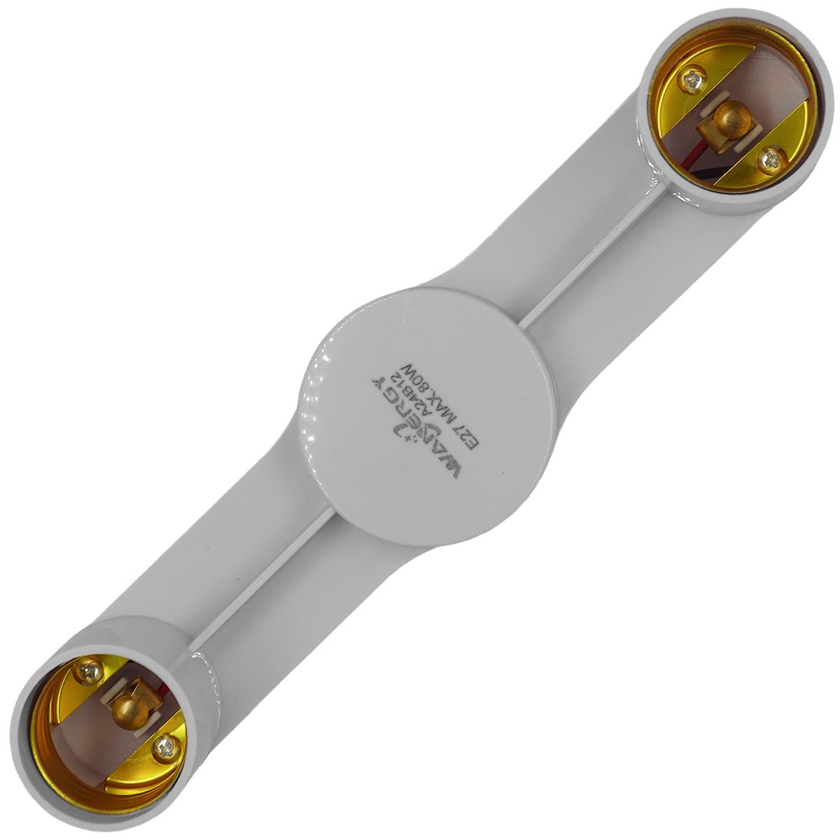 Lampara Socket Doble Dirigible 1 A 2 Focos E27