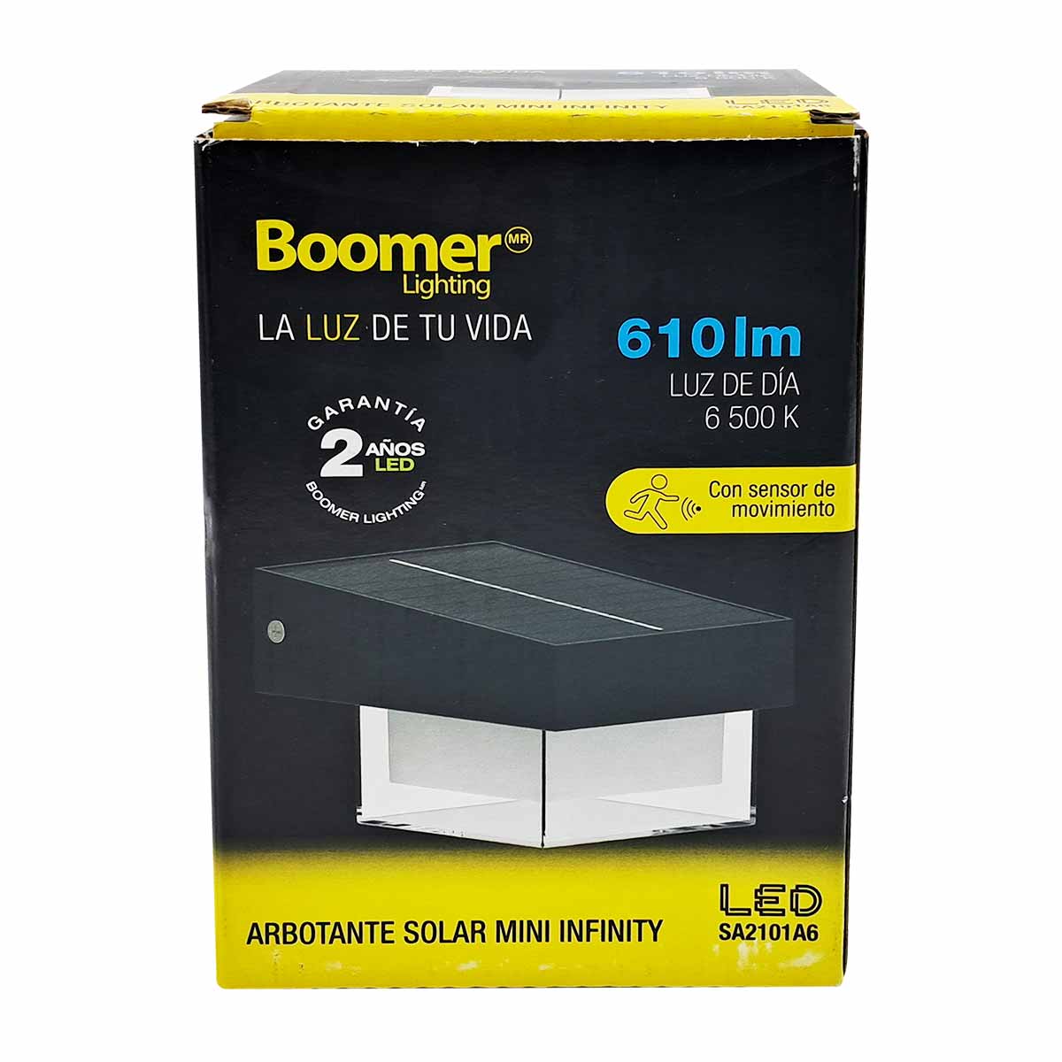 Lampara Solar Arbotante Mini Led Exterior 6500K Con Sensor De Movimiento