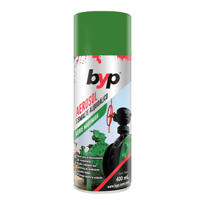 PINTURA VERDE MAQUINARIA 400ML BYP BROCHAS Y PRODUCTOS S de RL de CV Ferreabasto
