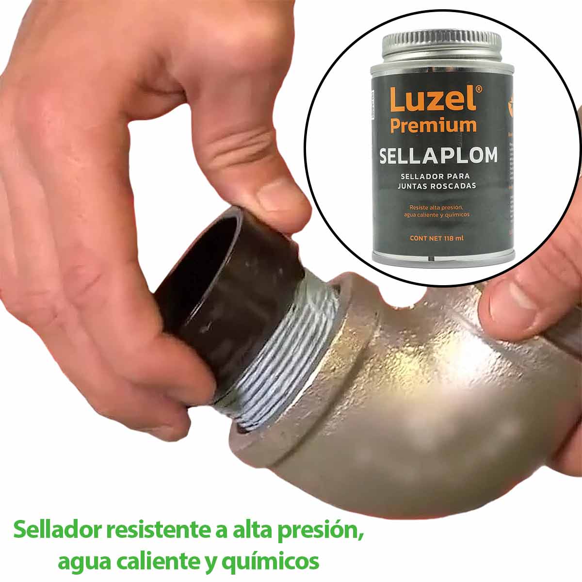 Sellador Para Juntas Roscas Tuberías Con Brocha De 118ml