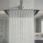 Regadera Cuadrada 8" Acero Inoxidable Deluxe Meer