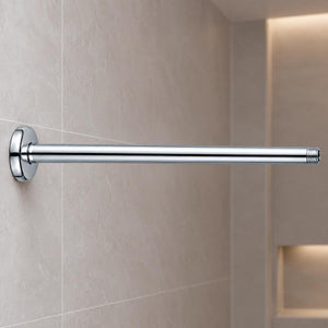 Brazo Recto Con Chapeton Para Regadera 37 CM Acero Meer
