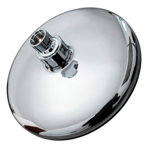 Regadera Push Redonda De 8" Cuerpo ABS Autolimpiable Roalflux