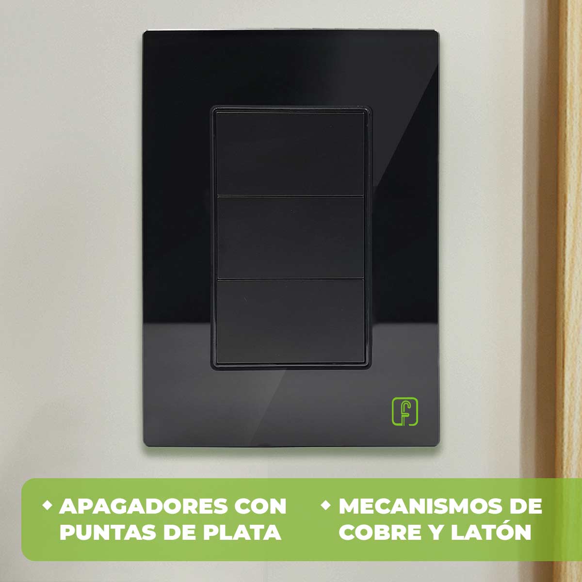 Placa Armada Ciega Cristal Negro Igoto IGOTO Ferreabasto