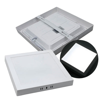 Lampara Led Luminario Cuadrada De Sobreponer 18W Luz Fria