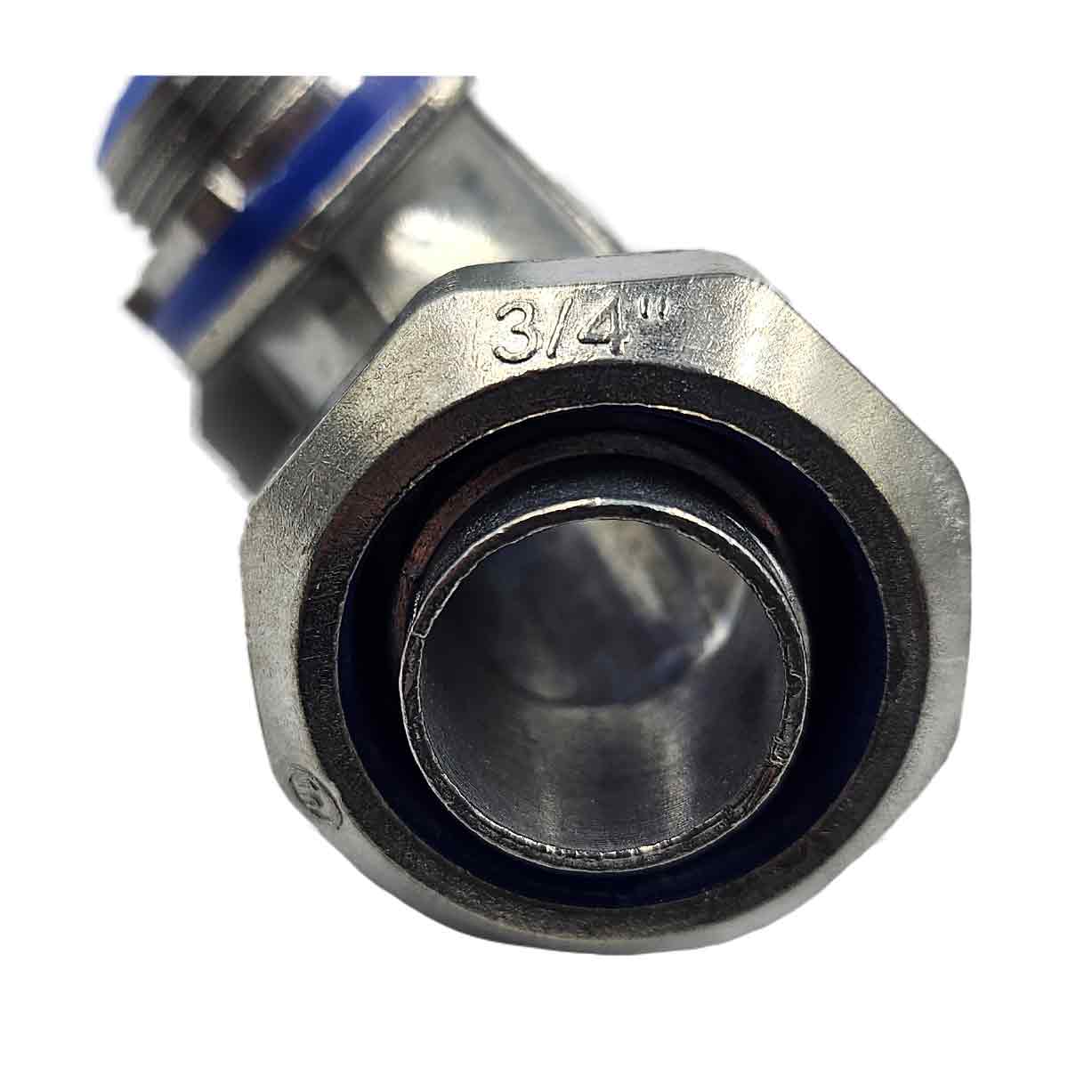 Conector Curvo Para Tubo Liquidtight Aluminio 3/4 Pulg Argos