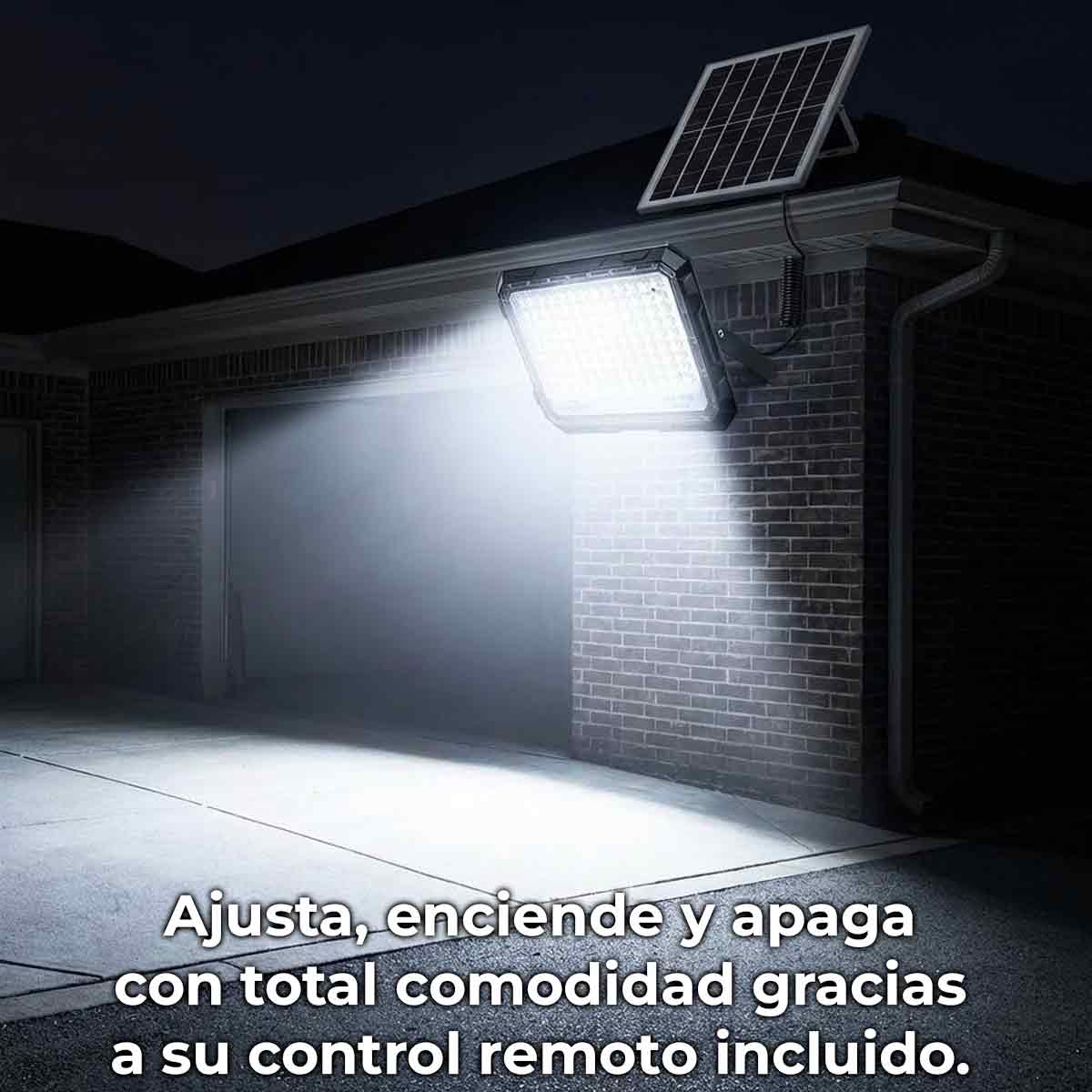 Lampara Reflector LED Solar Con Panel 200W 8000K Wanergy