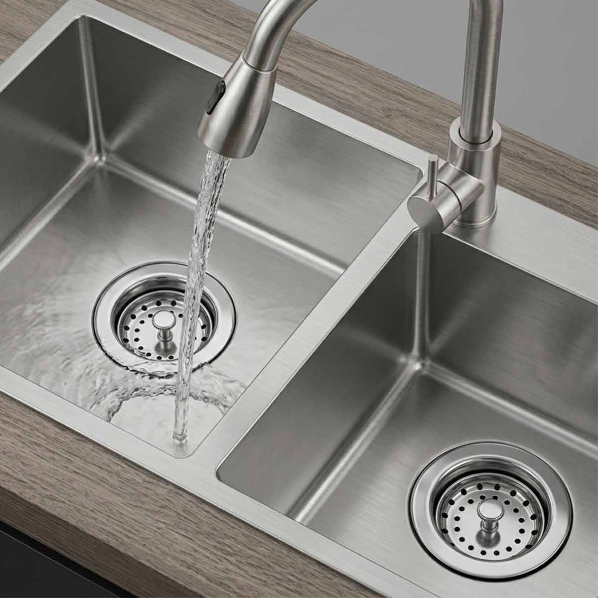 Contracanasta Plastica Cubierta Acero Inoxidable P/Fregadero
